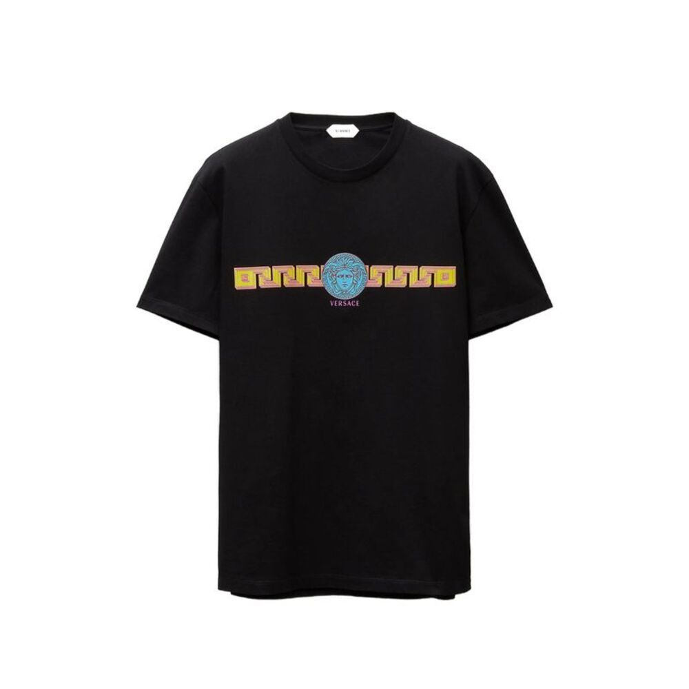 Versace Black T-Shirts & Vests Men